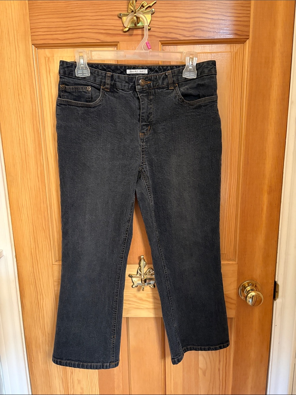 Smart Set Women’s Boot Cut Jeans - Dark Gray Wash